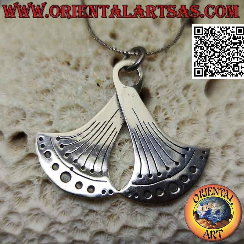 Ciondolo in argento, il movimento del pendolo (simbolo dello scorrere del tempo)