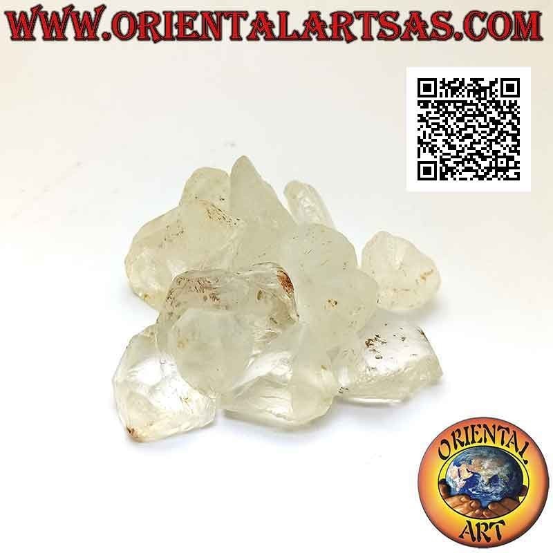 Cuarzo hialino crudo (cristal de roca), 10 g → 20 g