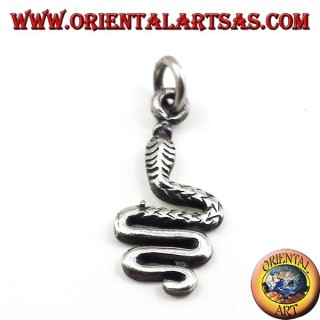 Snake pendant in silver