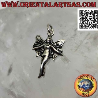 Silver pendant, the fairy with the tutu