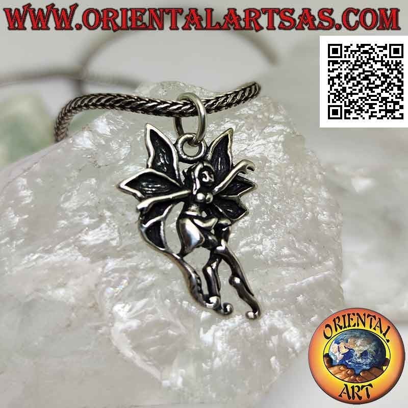 Silver pendant, the ballerina fairy