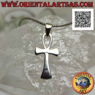 Silberanhänger, Ägyptisches Kreuz Ankh (Schlüssel des Lebens) glatt und mit zunehmenden Abschlüssen