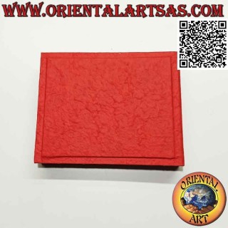 Album photo en papier de riz avec couverture rouge, 20 cm (horizontal)