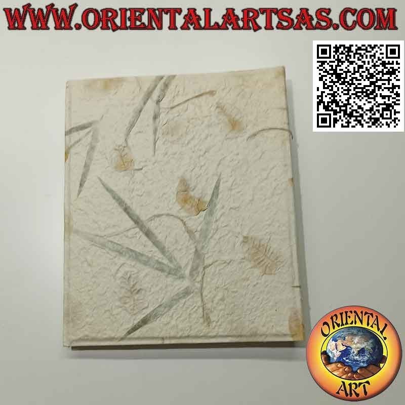 Photo album in rice paper and natural petals, 26 cm