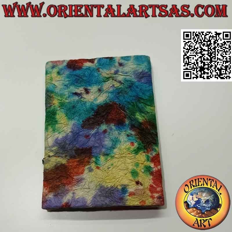 Cuaderno con cierre central, en papel de arroz nepalí (15 x 11)