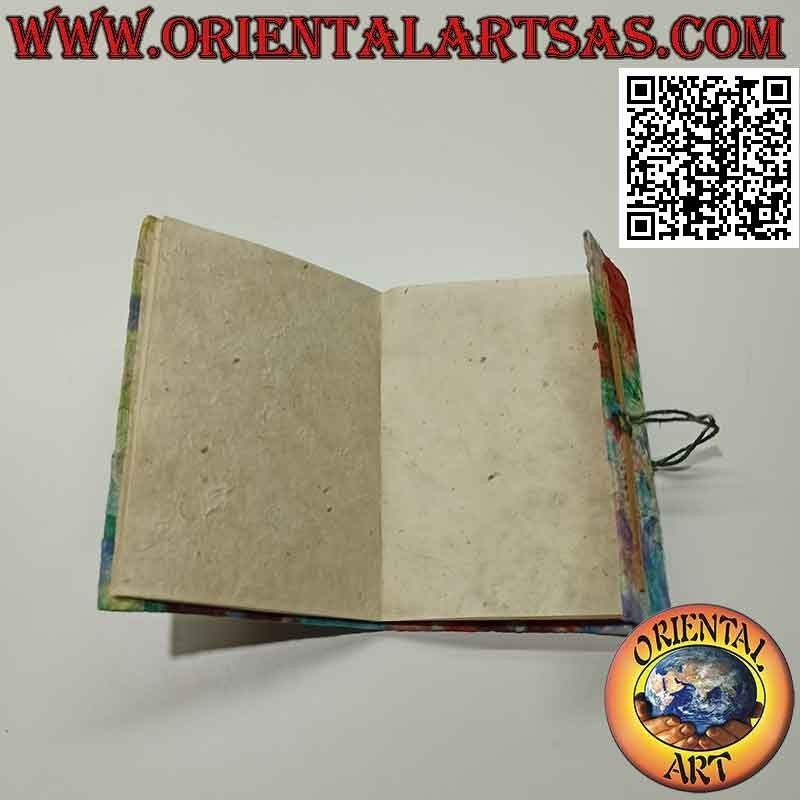 Notizbuch Notizbuch mit Zentralverschluss, aus nepalesischem Reispapier (15 x 11)