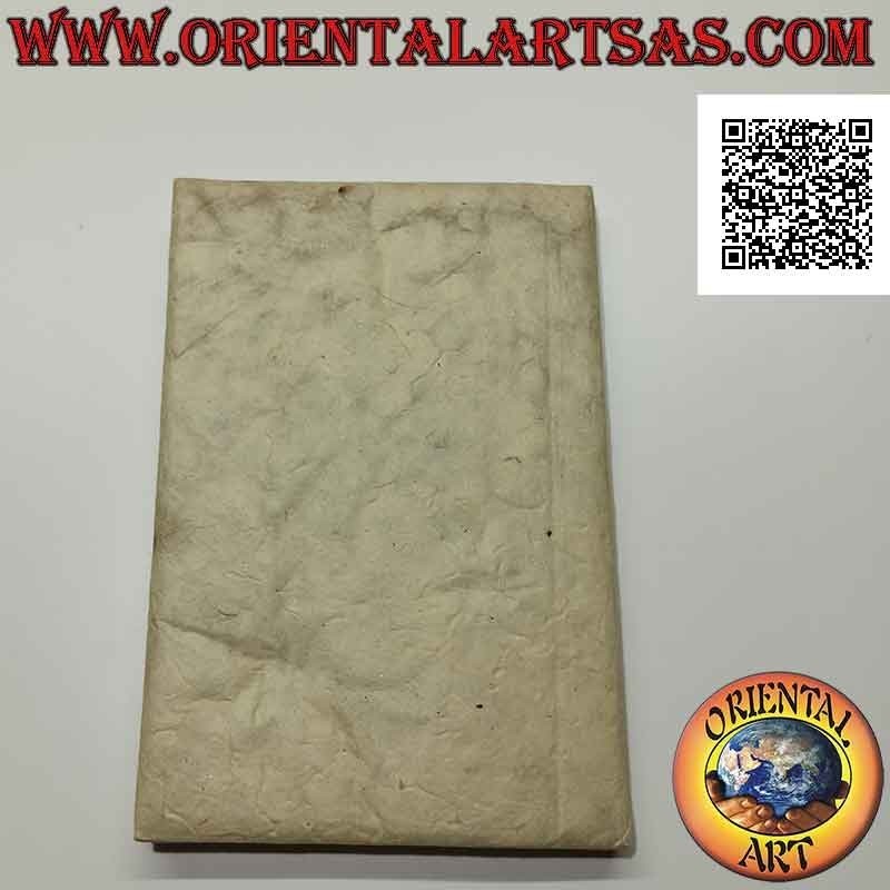 Simple notebook with sun applied, in Nepalese rice paper (22 x 15)