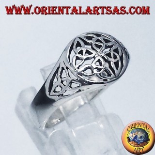 Bague en argent, Duleek noeud symbole celtique