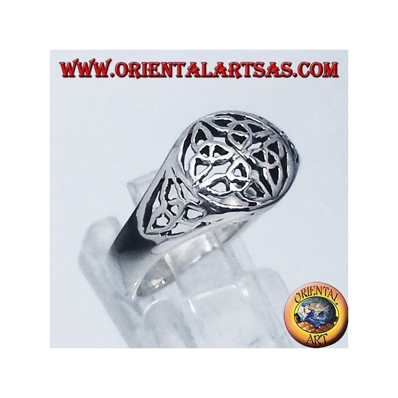 Bague en argent, Duleek noeud symbole celtique