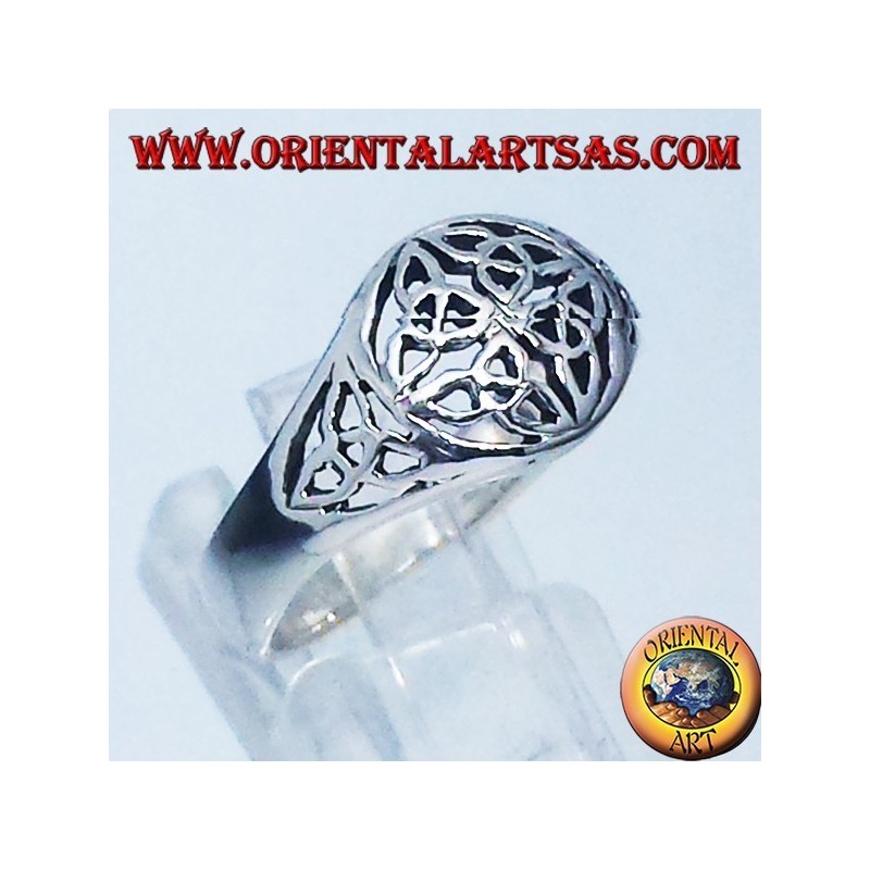 Silber Ring, Knoten Duleek keltisches Symbol