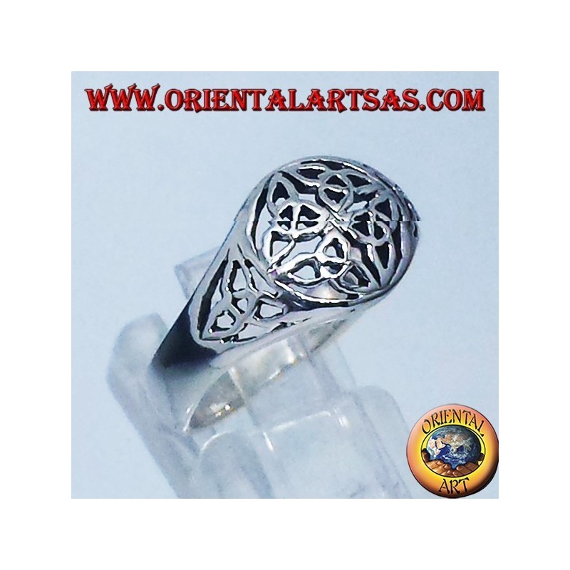 Bague en argent, Duleek noeud symbole celtique