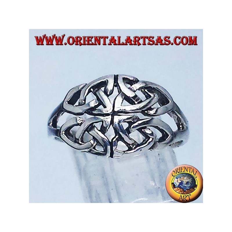 Bague en argent, Iona Celtic symbole de noeud