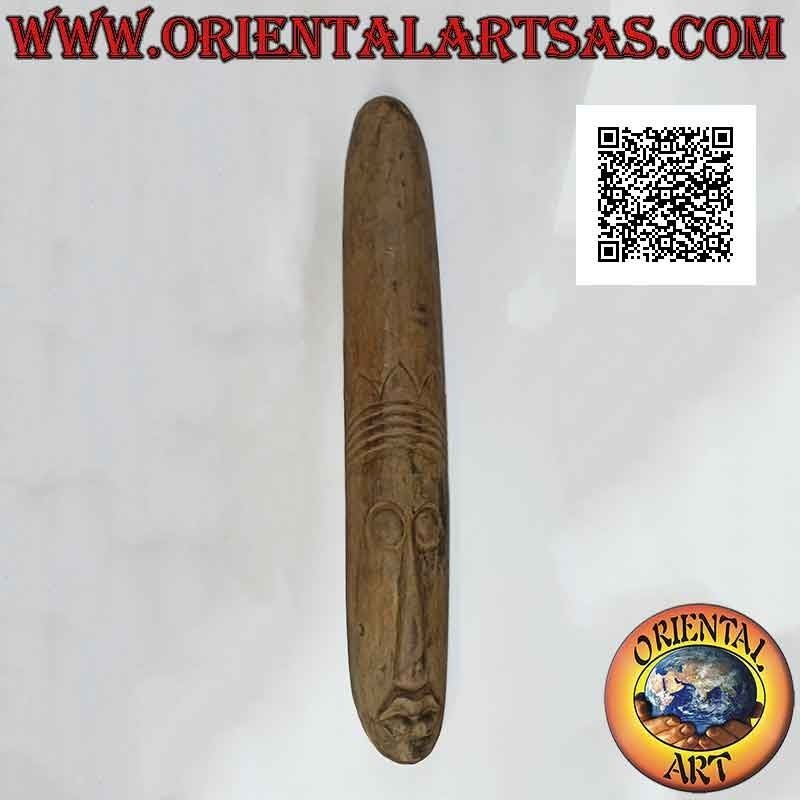 Maschera del demone della protezione naturale in legno di balsa, 98 x 16 cm