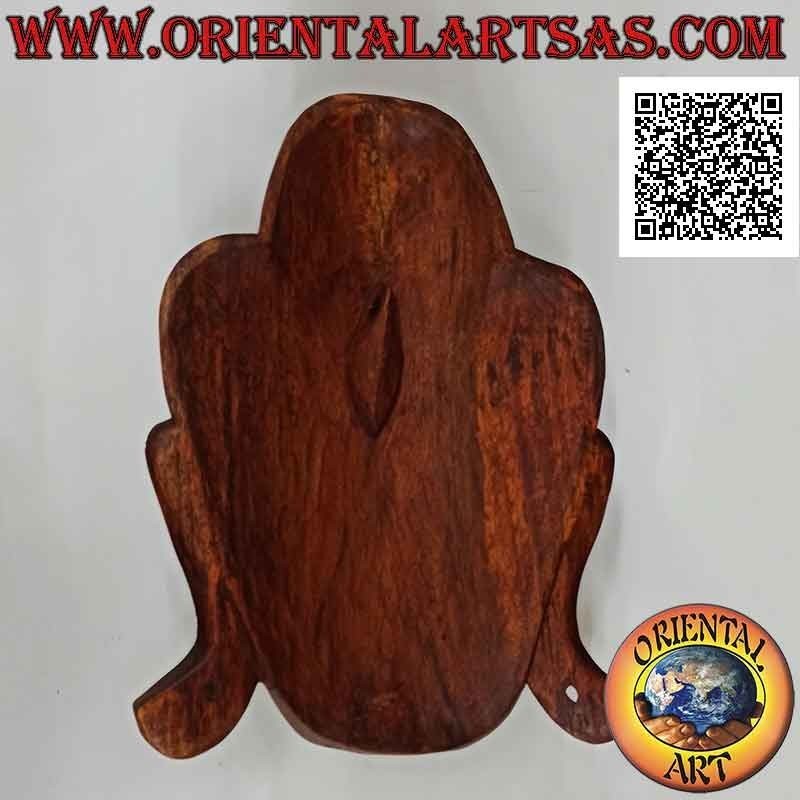 Máscara de escultura de cabeza de buda de pared o encimera en madera de suar, 44 x 32 cm (bloque individual)