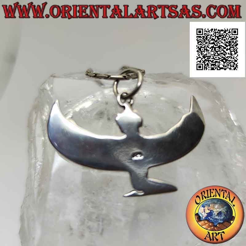 Silver pendant, Isis (goddess of motherhood, fertility and magic) in profile (large)
