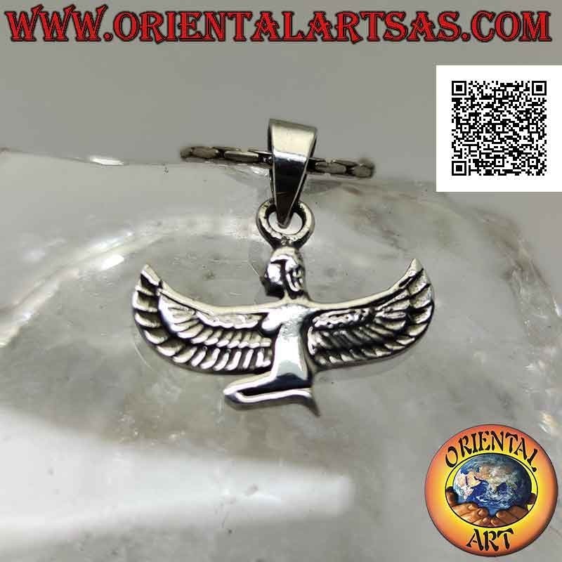 Pendentif en argent, Isis (déesse de la maternité, de la fertilité et de la magie) de profil (petit)