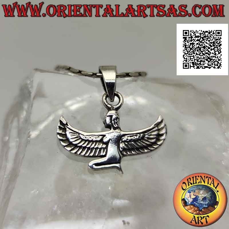 Silver pendant, Isis (goddess of motherhood, fertility and magic) in profile (small)