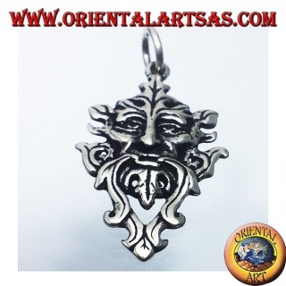 colgante de plata, hombre verde céltico