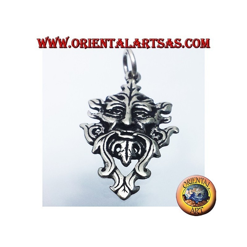 pendentif argent, homme vert celtic
