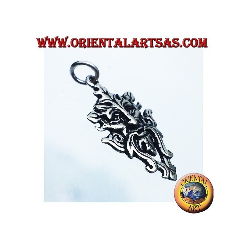 pendentif argent, homme vert celtic