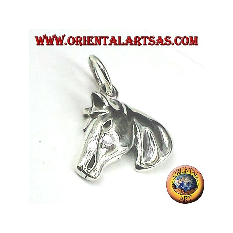 silver pendant horse head