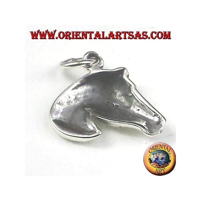 ciondolo in argento testa di cavallo