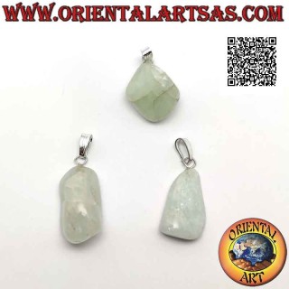 Pendentif Aigue-marine Naturelle Roulée | Hypoallergénique