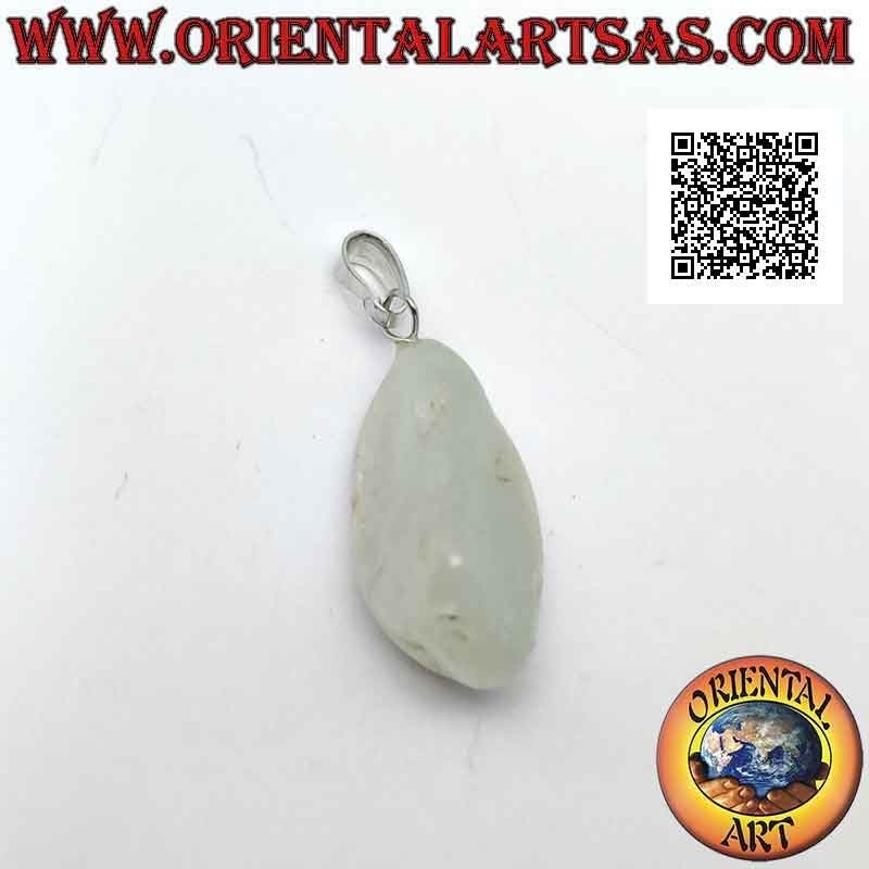 Pendentif Aigue-marine Naturelle Roulée | Hypoallergénique