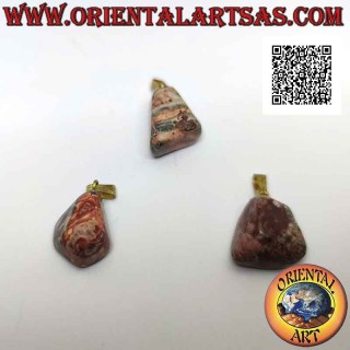 Natural Tumbled Leopard Jasper Pendant | Oriental Art