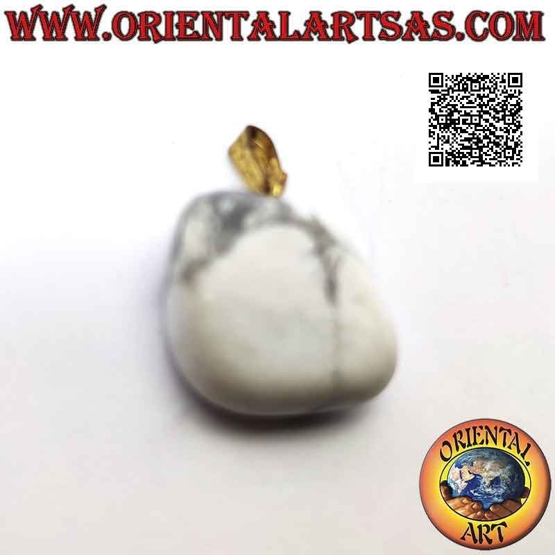 Natural Tumbled Howlite Pendant Hypoallergenic | Oriental Art
