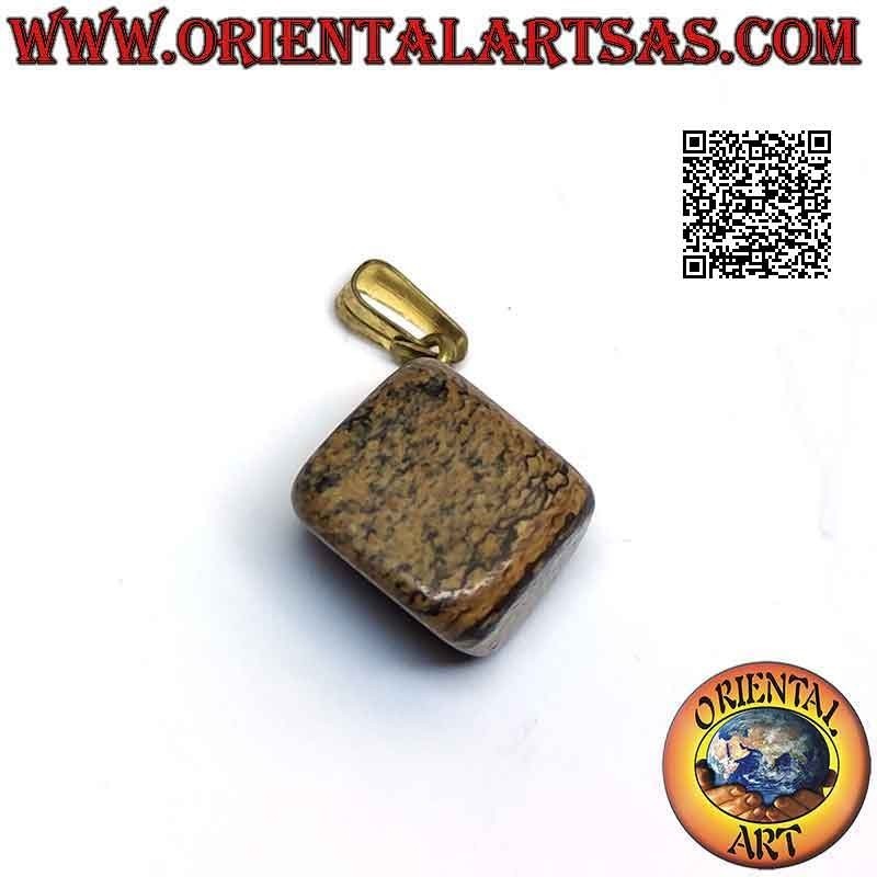 Ciondolo Paesina Naturale Burattata, Gancio Anallergico | Oriental Art