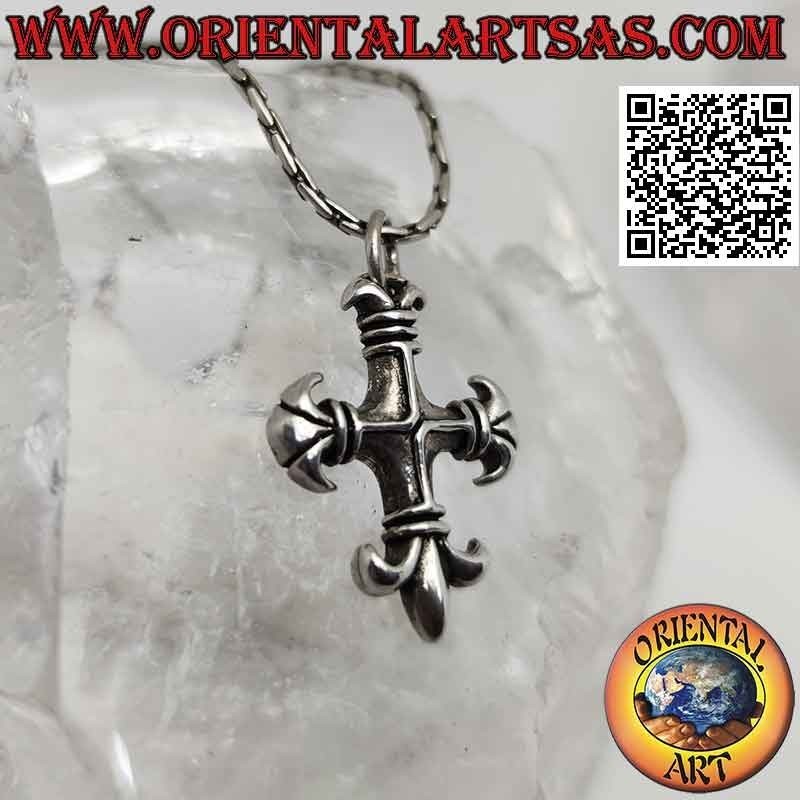 Silver pendant, cross of the order of San Benedetto d'Avis