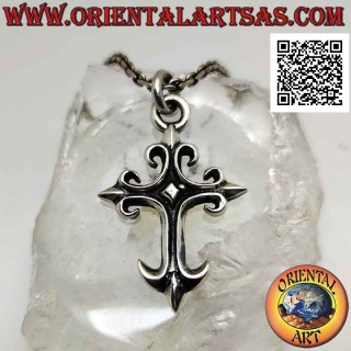 Colgante de plata, cruz de Alcántara o Calatrava