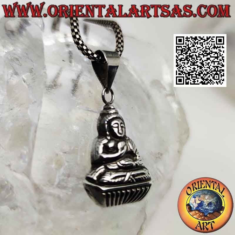 Ciondolo in argento, il Buddha della benedizione