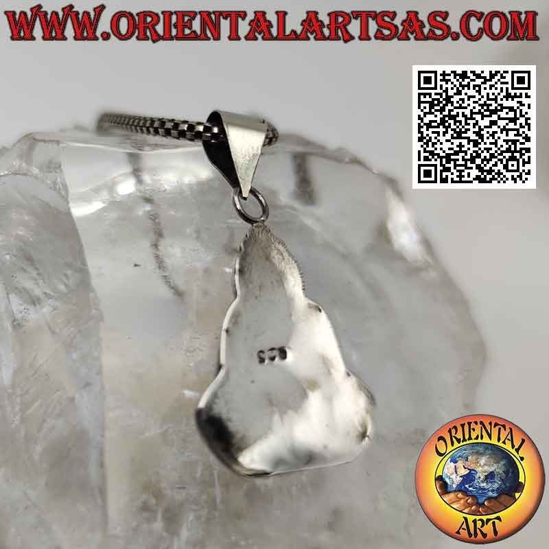 Colgante de plata, el Buda de la bendición.