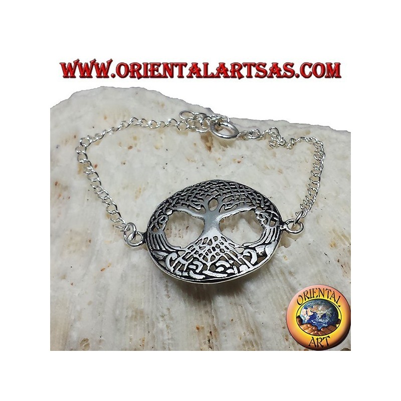 bracelet en argent, arbre de vie