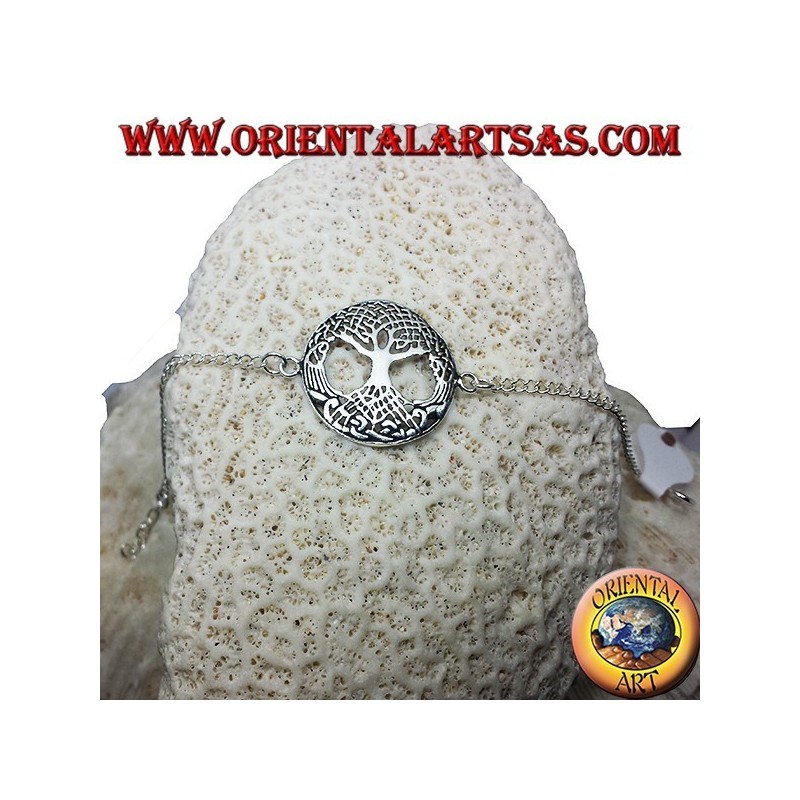 bracelet en argent, arbre de vie