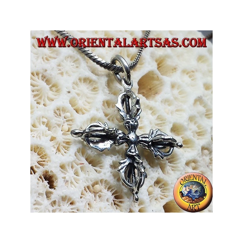colgante en plata Vajra