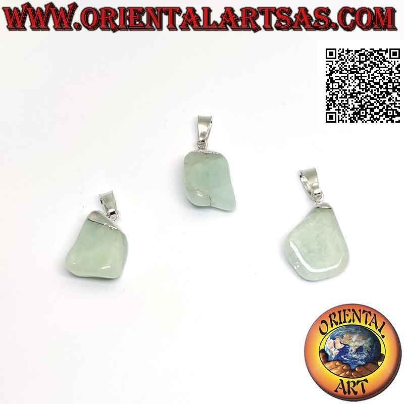 Pendentif Aigue-marine Roulée Naturelle, Hypoallergénique