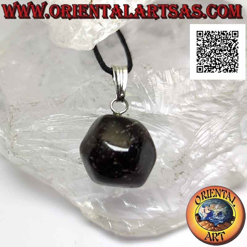 Natural Tumbled Garnet Pendant - Hypoallergenic Hook | Oriental Art