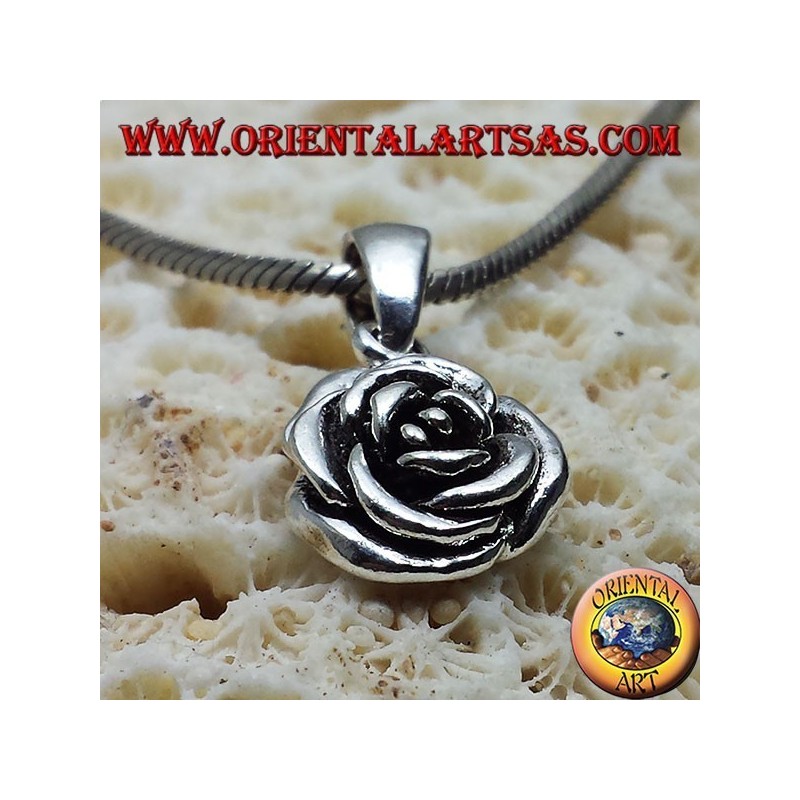 ciondolo Rosa in argento