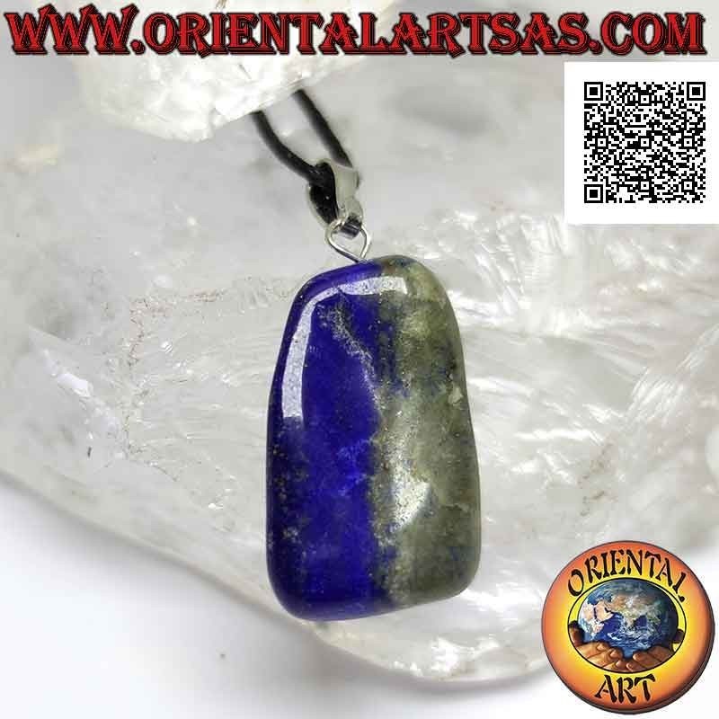 Natural Tumbled Lapis Lazuli Pendant Hypoallergenic Hook | Oriental Art