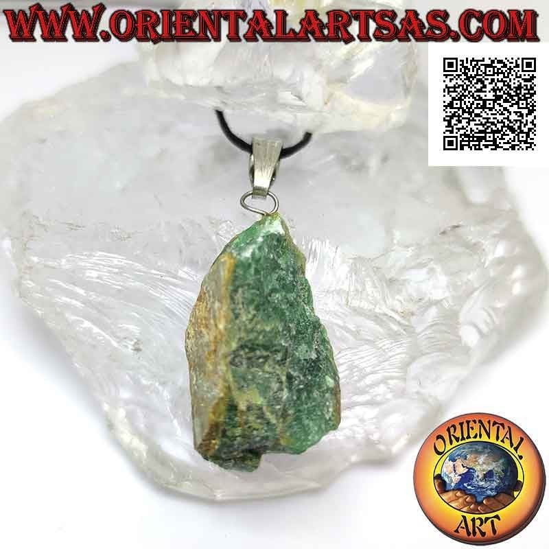 Genuine Raw Jadeite Pendant with Hypoallergenic Hook | Oriental Art