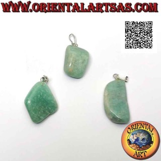 Ciondolo Amazzonite Naturale Burattata Ipoallergenico | Oriental Art