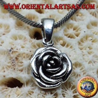 Rose colgante en plata