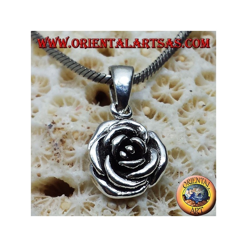 Rose colgante en plata