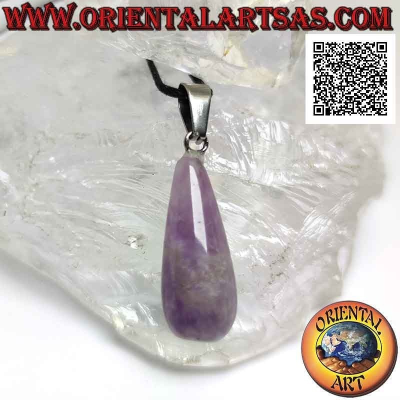 Natur Amethyst Tropfen Anhänger – Allergikerfreundlich | Oriental Art