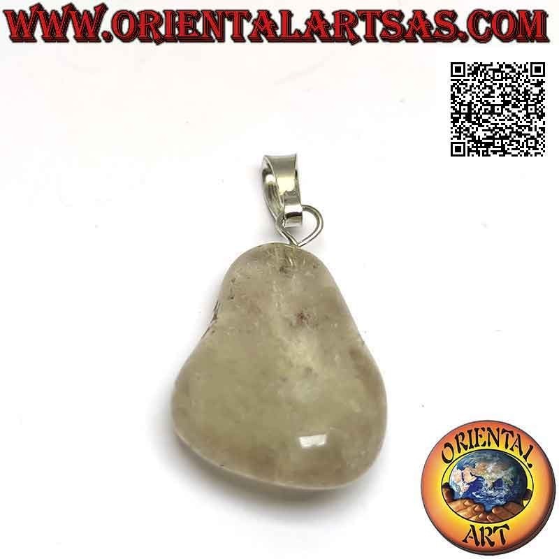 Pendentif Quartz Fumé Naturel Roulé | Hypoallergénique