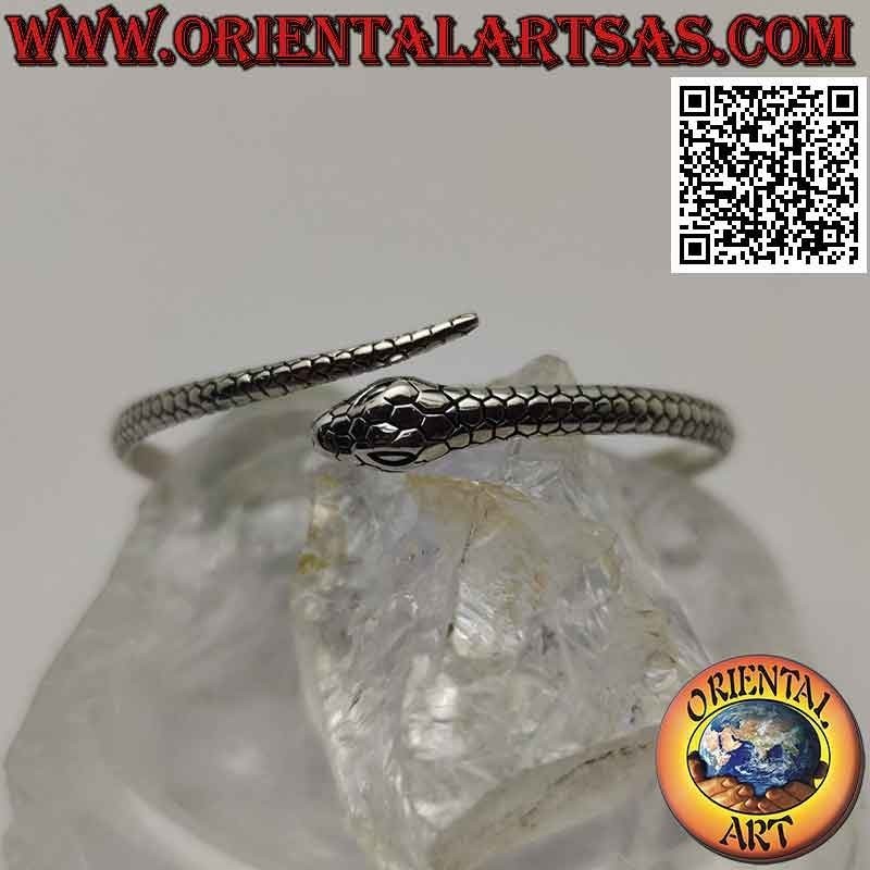 Brazalete con forma de serpiente "Ouroboros" en plata 925 ‰ (ouroboros)