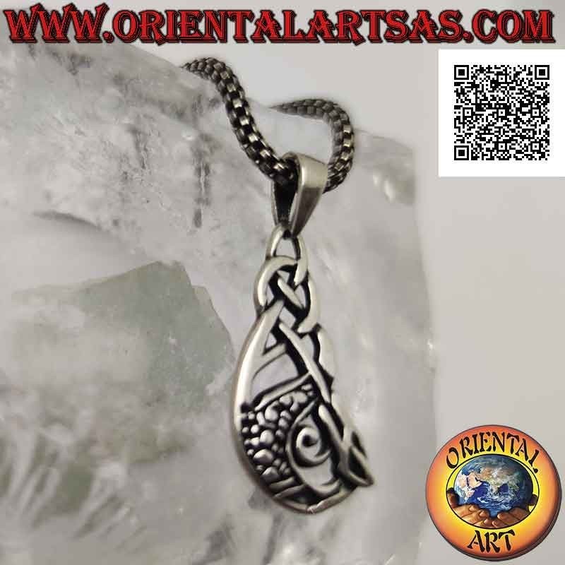 Pendentif en argent, alouette celtique (donneur d'esprit victorieux de l'adversité)